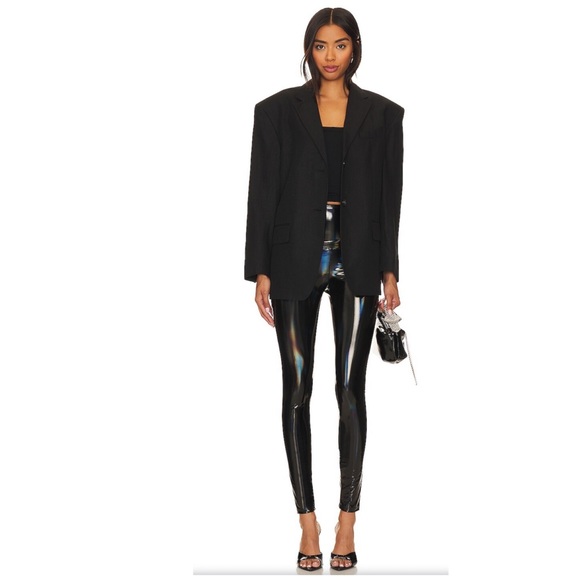 Yummie Revolve Faux Leather Legging Sz S